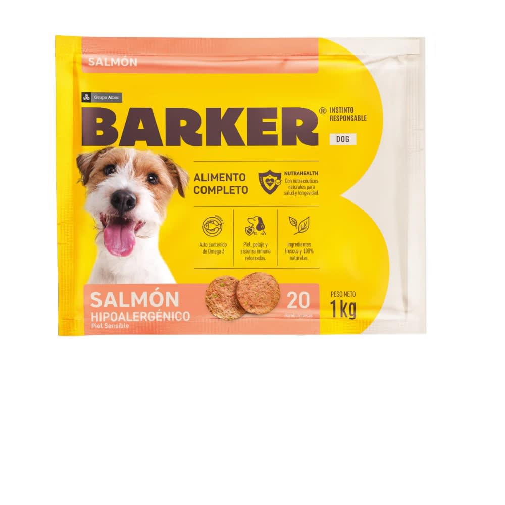 Barker Salmón 20 Hamburguesas - 1kg1