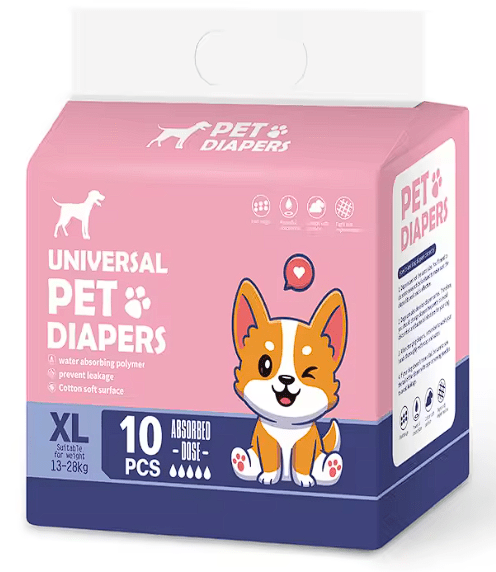 Pañales para perro (Hembra) - Universal Pet Diapers Talla XL (10und)1