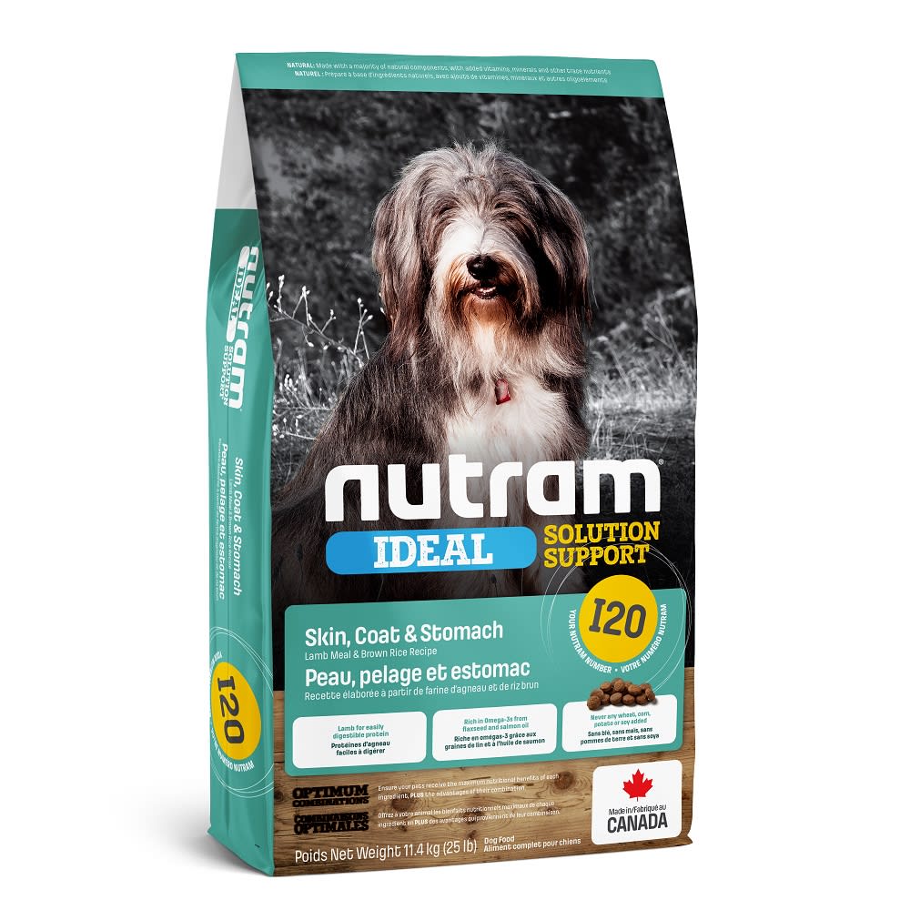 I20 NUTRAM IDEAL SENSITIVE SKIN COAT & STOMATCH DOG 11.4kg1