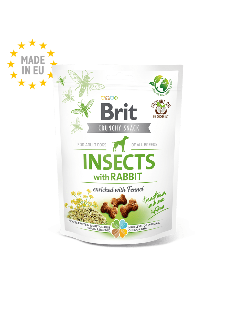 Brit Crunchy Snack Insects with Rabbit 200gr2