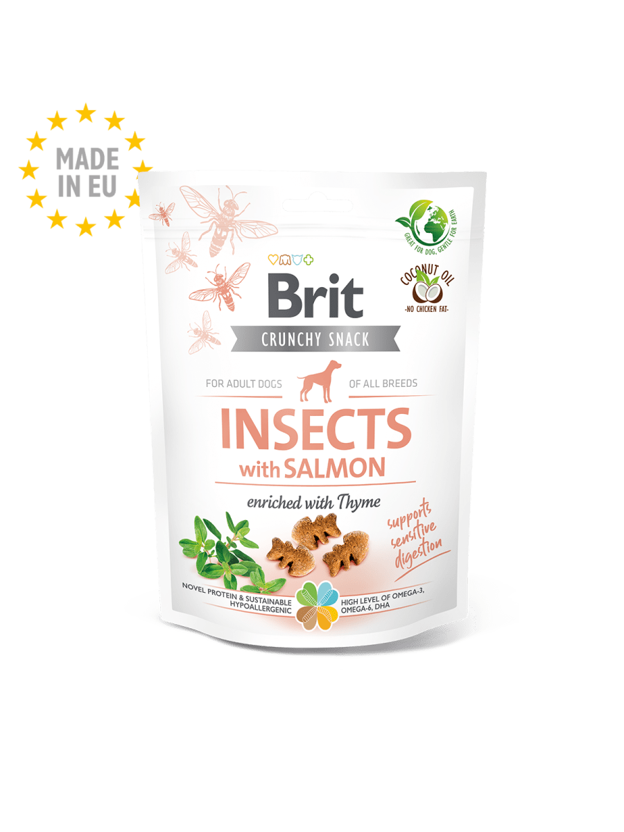 Brit Crunchy Snack Salmón with Insects 200gr2