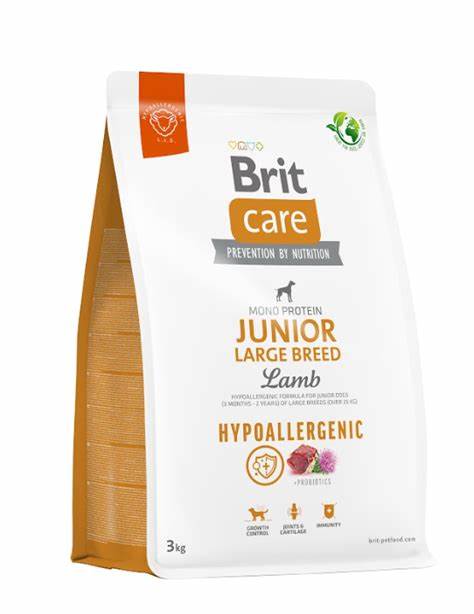 BRIT CARE HYPOALLERGENIC JUNIOR LARGE BREED LAMB 3kg1