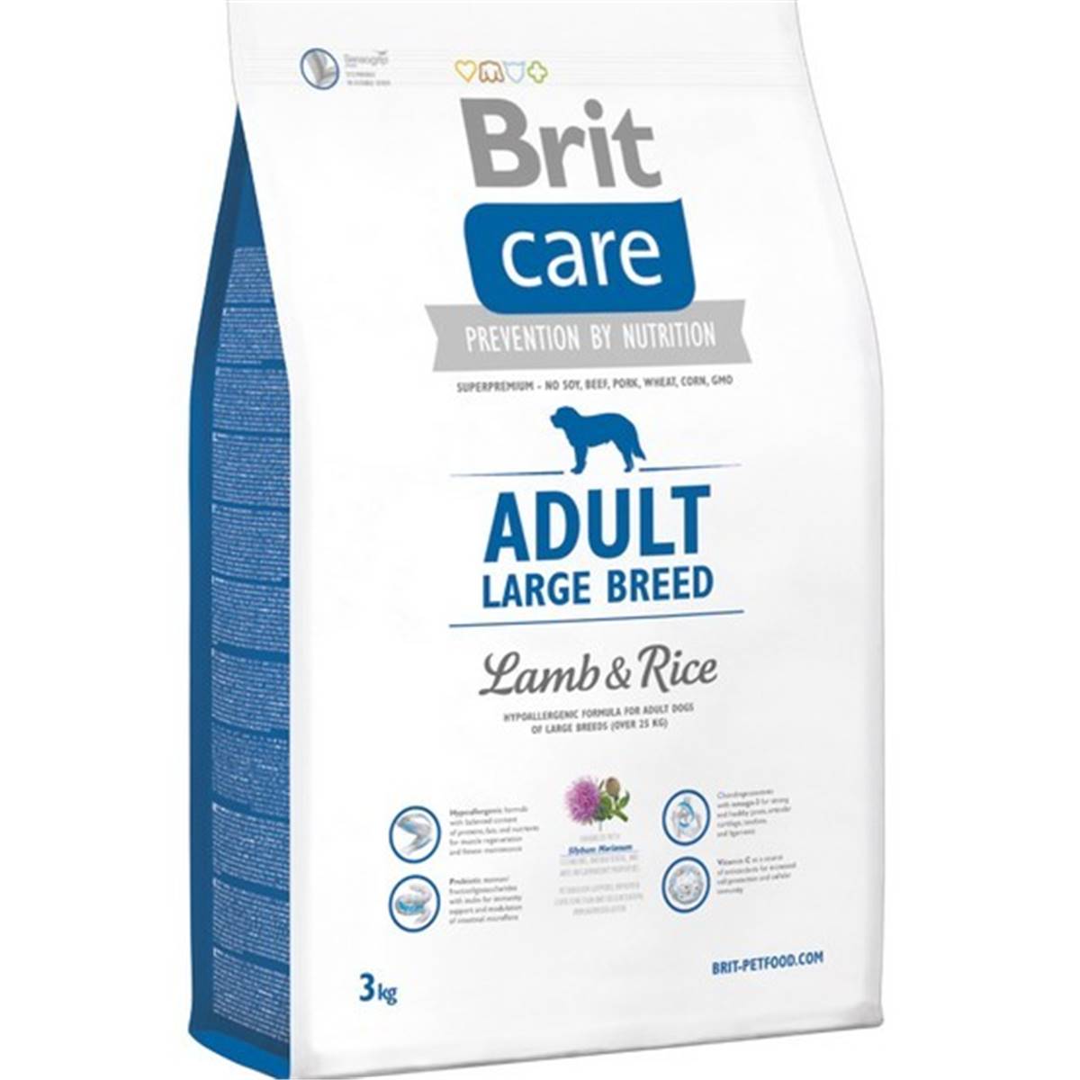 BRIT CARE DOG HYPOALLERGENIC ADULT LARGE BREED LAMB 3kg1