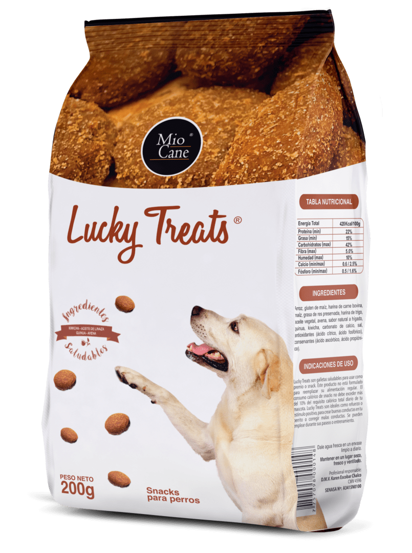 Mio Cane Lucky Treats 200gr – Snacks para perros1