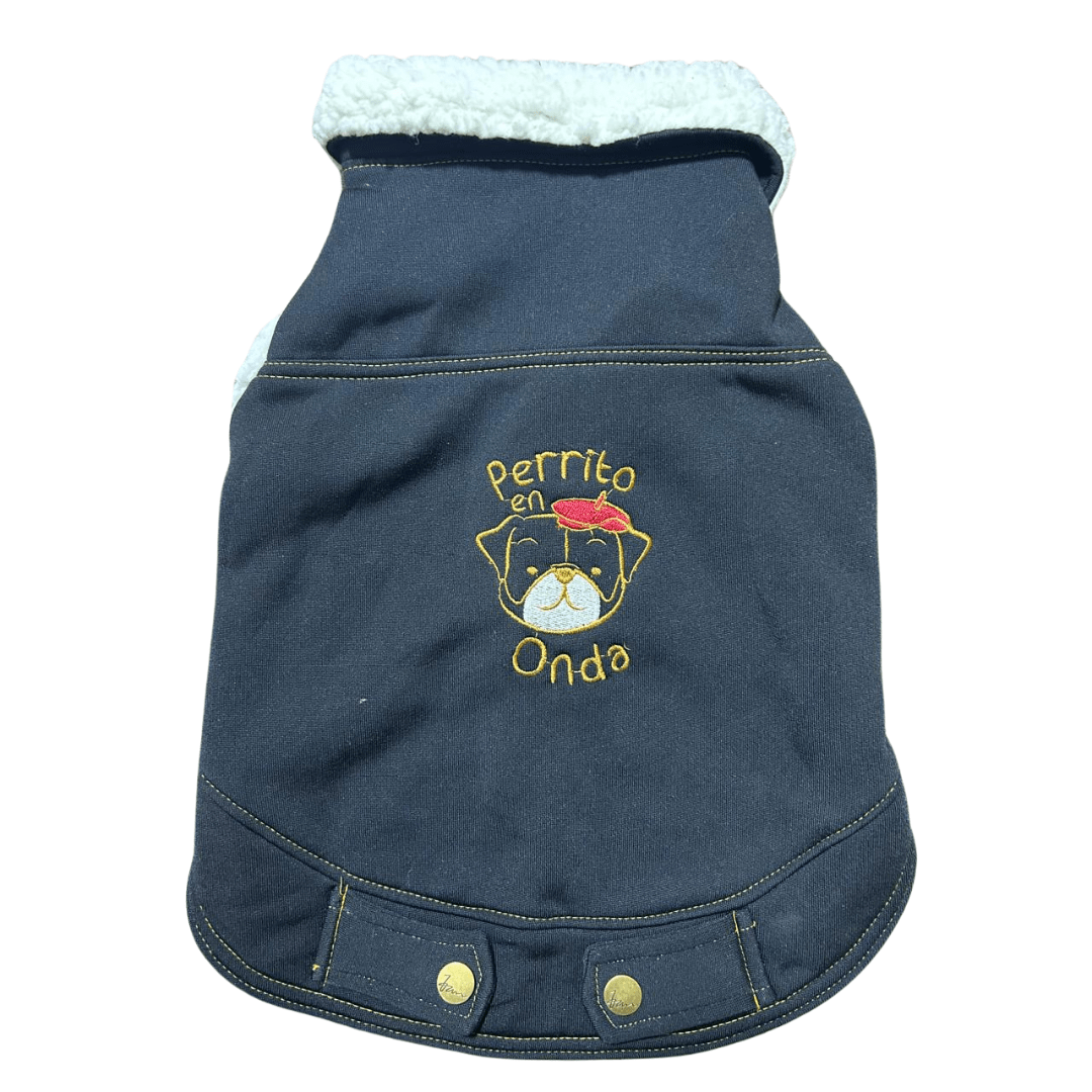 Ropa PO - Casaca Peluche Negra Talla 31