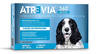 Atrevia 360° Antipulgas - MEDIUM (10kg a 20kg)1