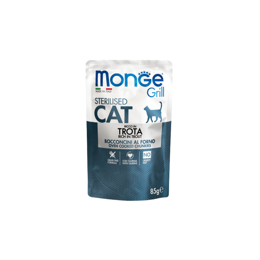Monge Feline Grill Sterilised Trucha  85gr1