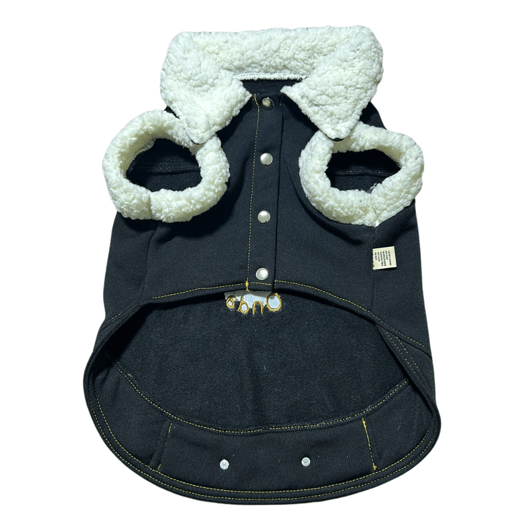 Ropa PO - Casaca Peluche Negra Talla 32