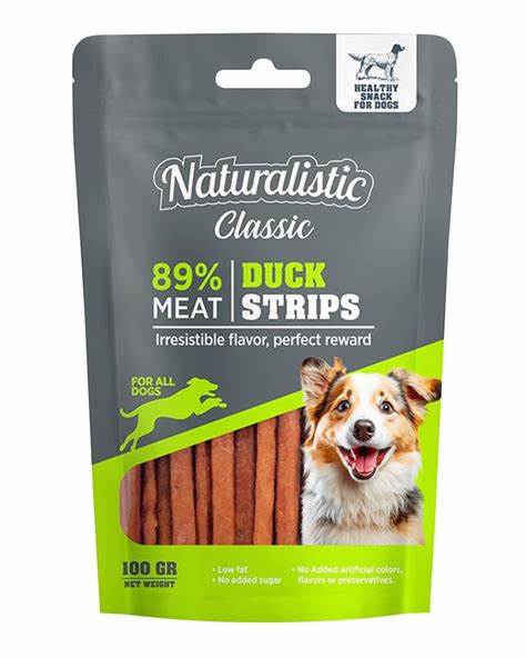 Naturalistic Classic Dogs Duck Strip 100g1