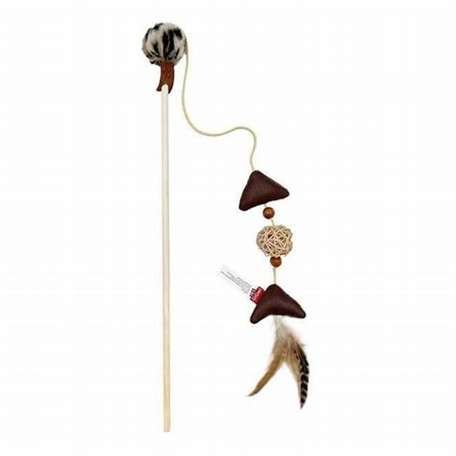 GIGWI ECO LINE FEATHER TEASER SIL VARILLA PLUMA2