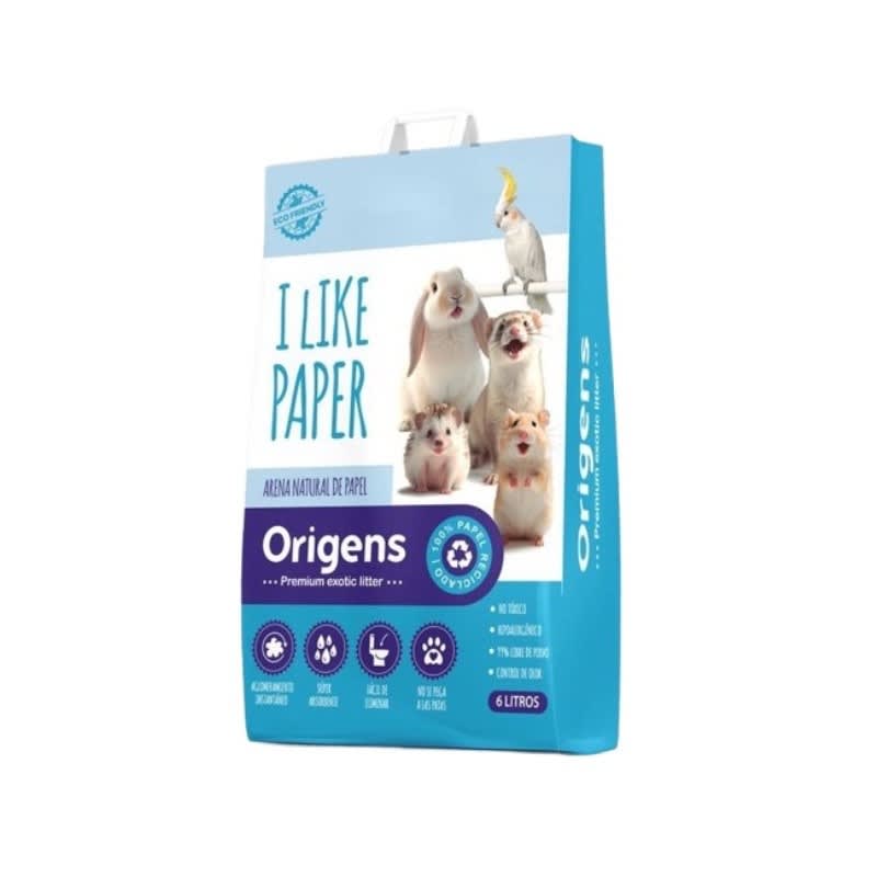 Origens Arena natural de papel x 6L – Pequeños animales1