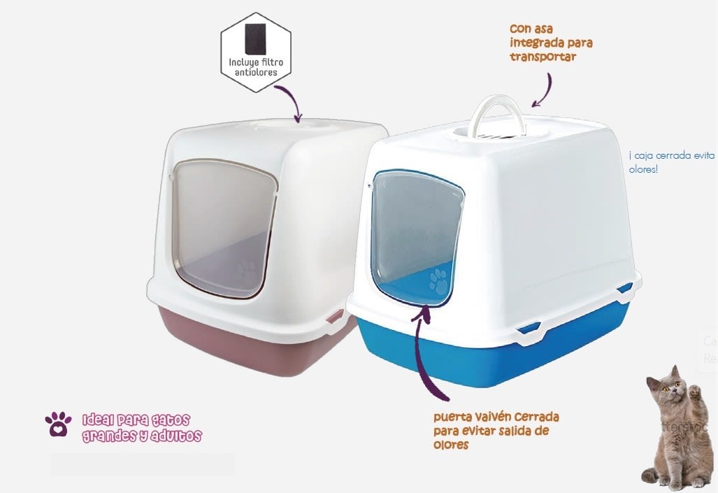 Baño Cerrado para Gato - Modelo Oscar2