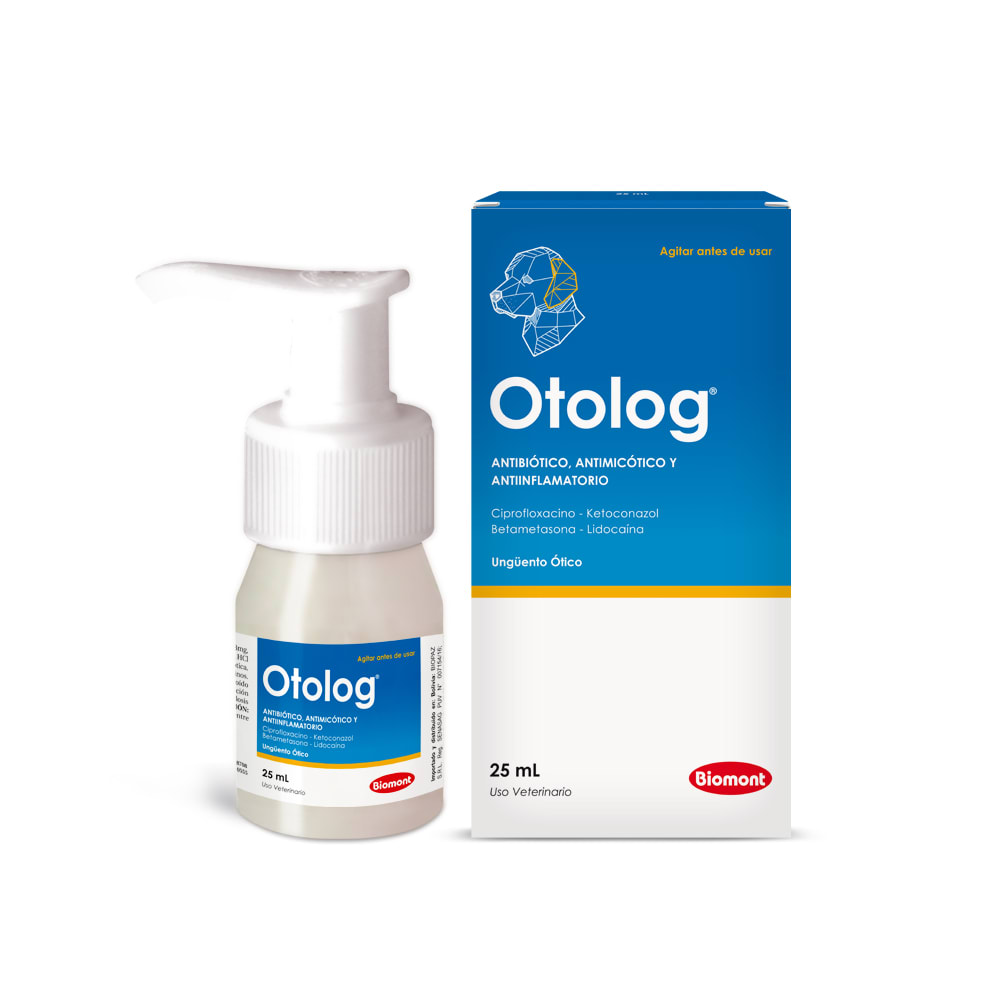 Otolog 25 mL - Ungüento ótico para Perros y Gatos1