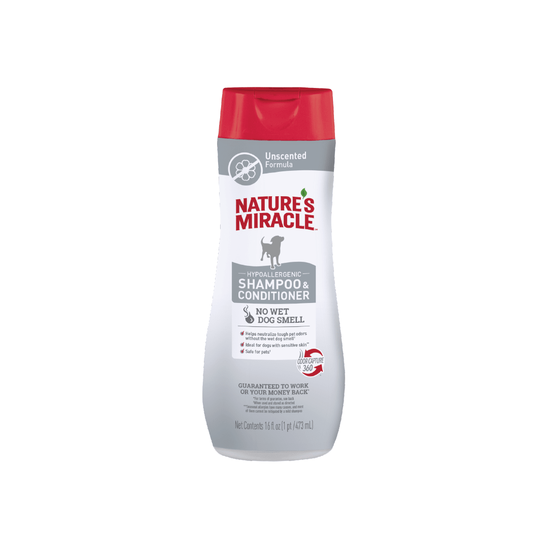 NATURE'S MIRACLE HYPOALLERGENIC SHAMPOO & CONDITIONER, 473ml1