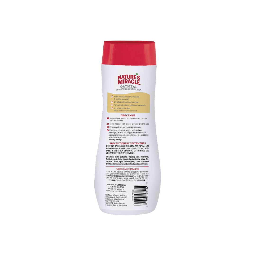 NATURE'S MIRACLE OATMEAL (AVENA) SHAMPOO & CONDITIONER, 473mlOZ2