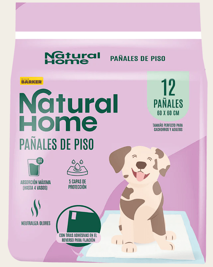 Pañales de Piso Natural Home 12 unidades - Talla L (60x60cm)1