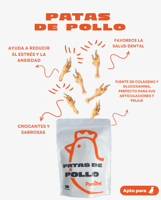 Snack Pamipet Patas de Pollo (10und)2