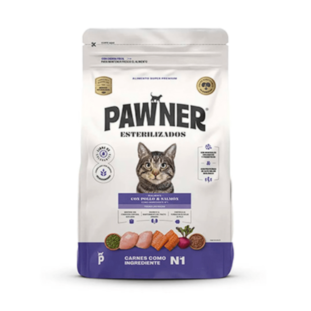 Pawner Cat Adulto Esterilizado Pollo y Salmón 1kg1