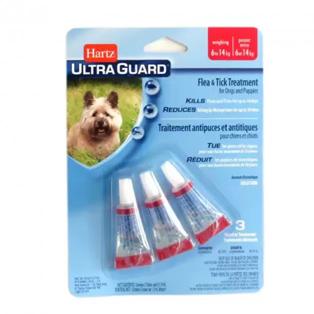 HARTZ ULTRAGUARD DOG (3 unid) de 6kg a 14kg1