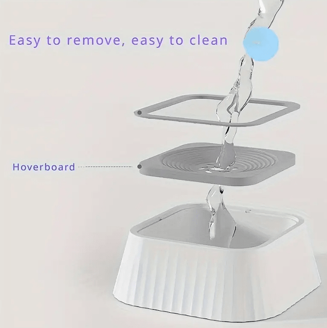 Plato para agua antiderrame para mascota4