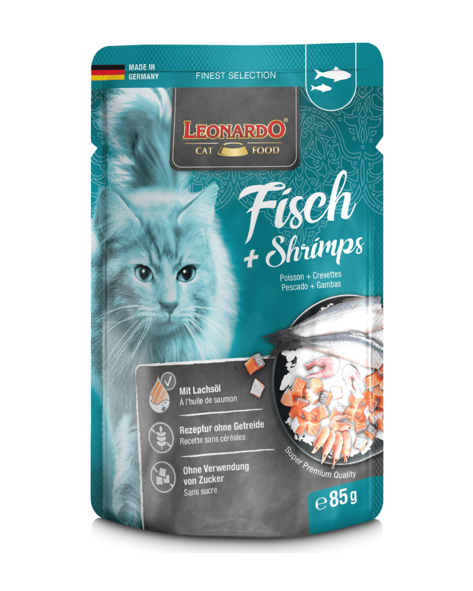 Leonardo Pescado Camarones Pouch 85 gr1