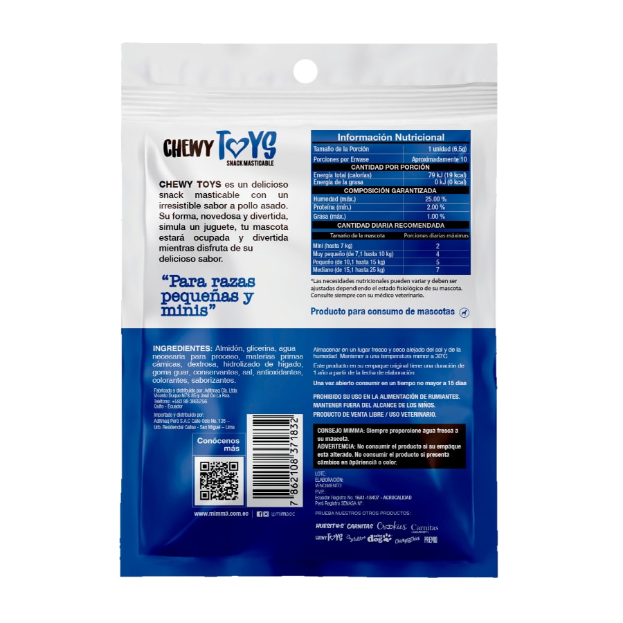 Mimma Chewy Toys Razas pequeña 65gr2