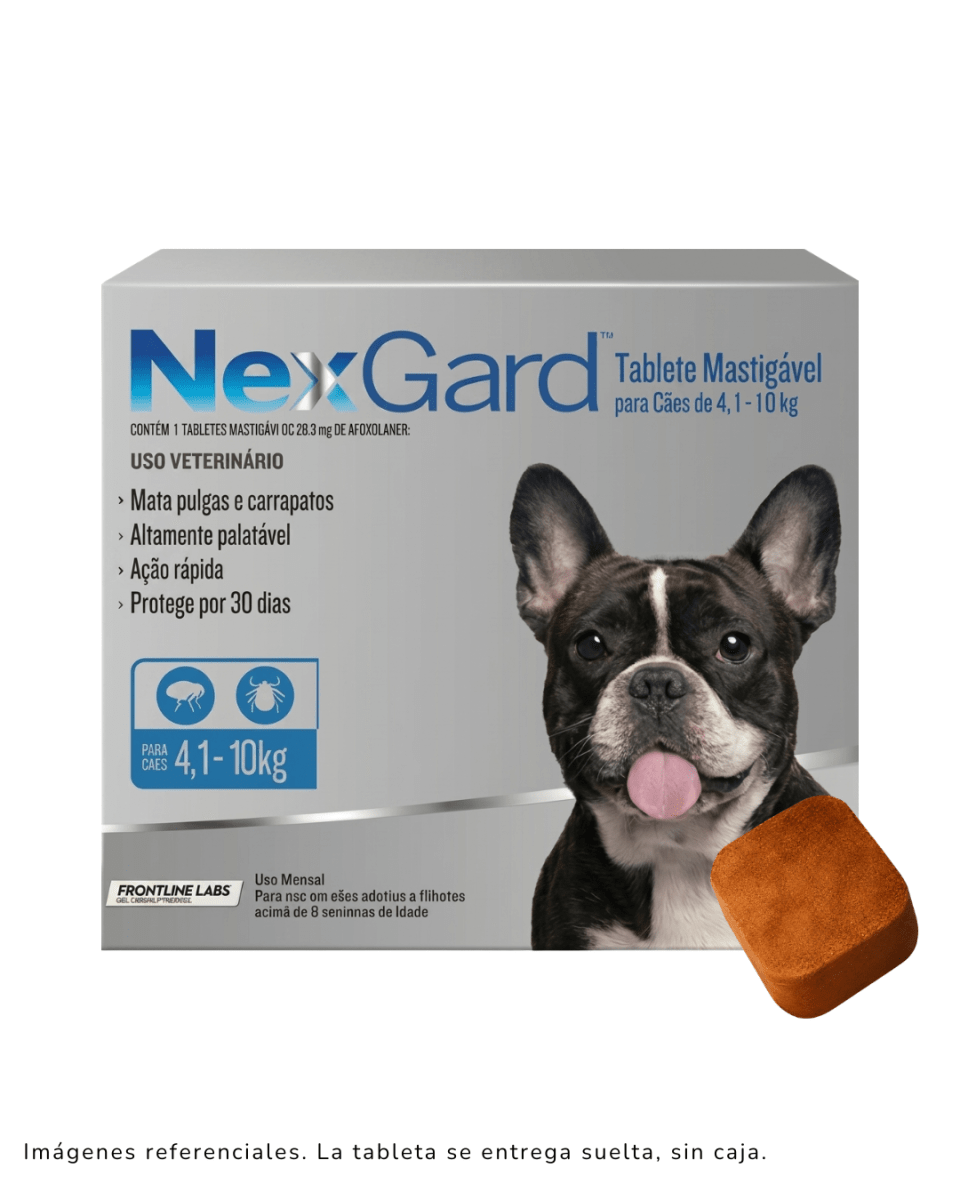 Nexgard Para Perros De 4.1 a 10kg x 1 Tableta suelta1