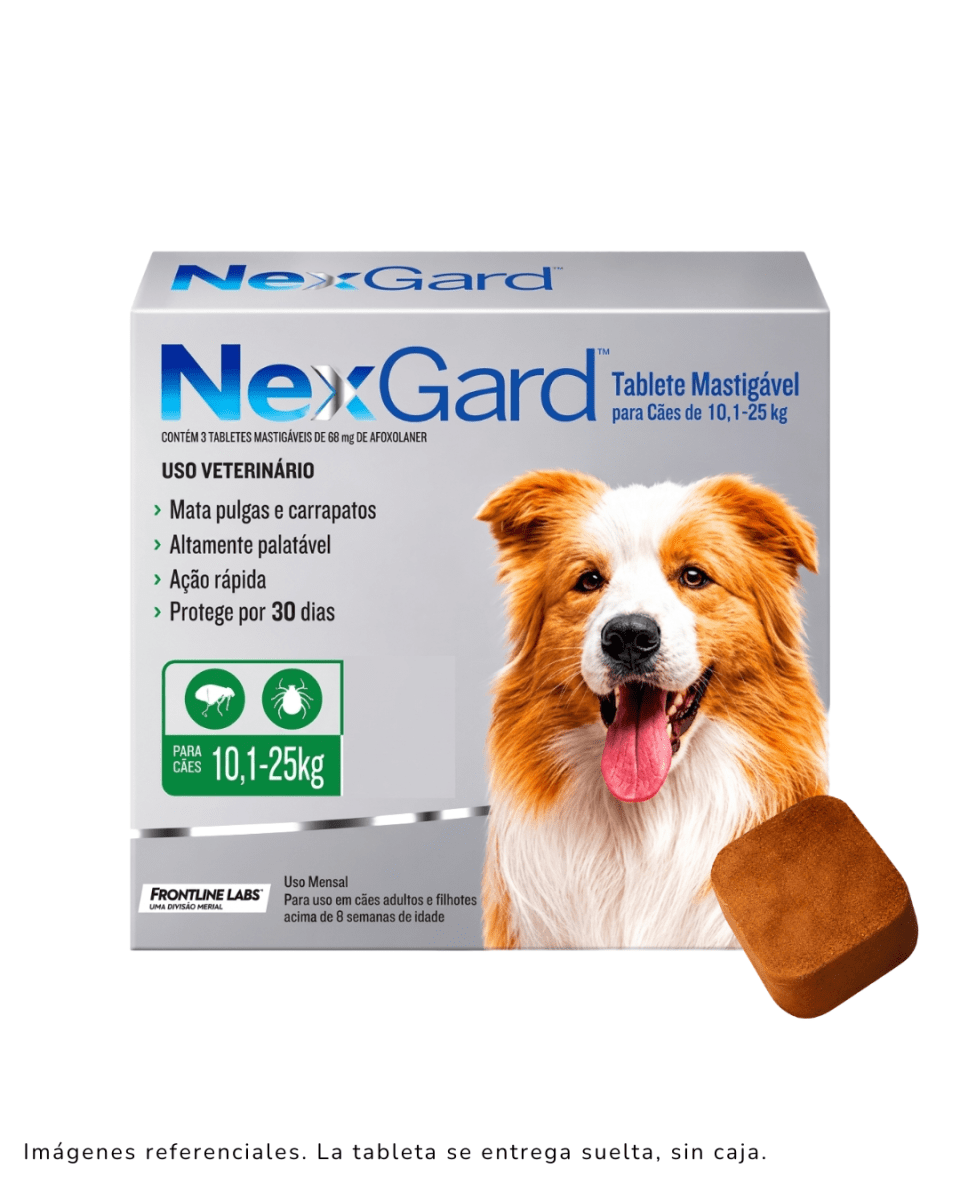 Nexgard Para Perros De 10.1 a 25kg x 1 Tableta suelta1