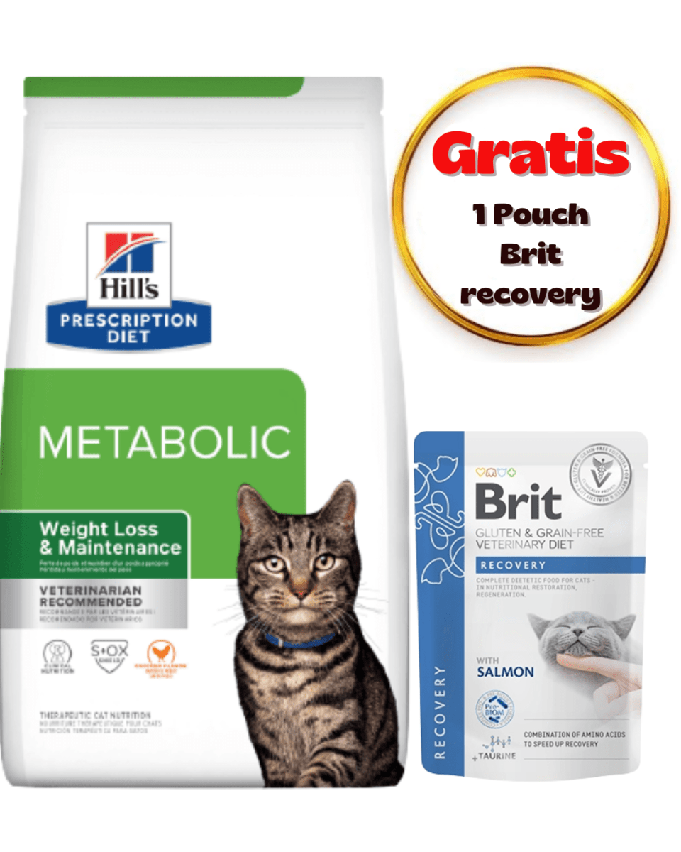 Hills PD Feline Metabolic (Weight Loss & Maintenance) 1.8kg - Pack cuidado1