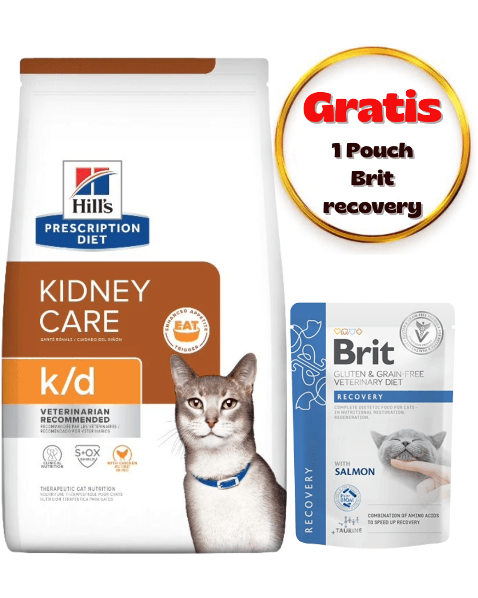 Hills PD Feline Kidney K/D 1.8kg - Pack cuidado1