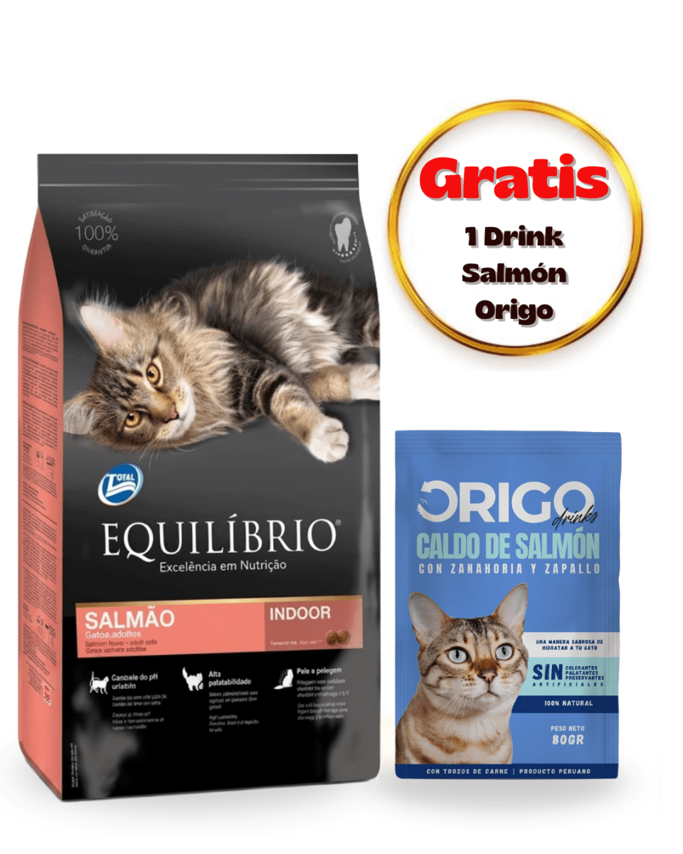 Equilibrio Cat Adulto Salmón 1.5kg - Dúo drink1