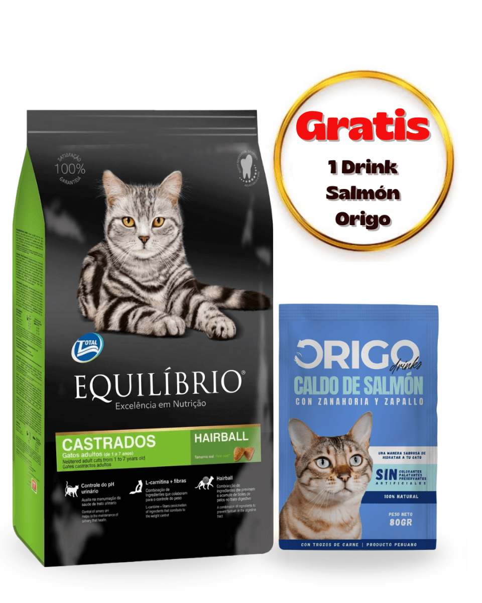 Equilibrio Cat Castrados Adulto 1.5kg - Dúo drink1