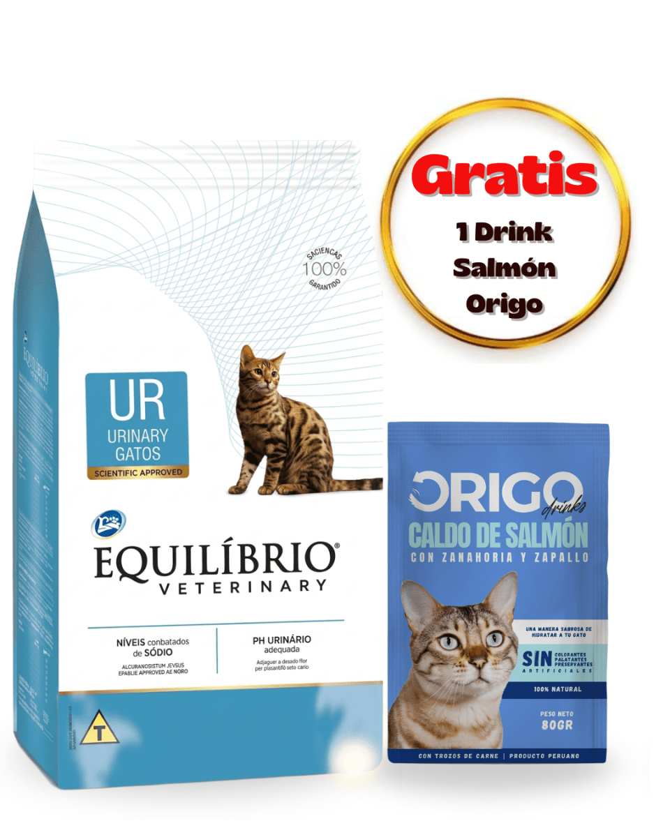 Equilibrio Veterinary Cat Urinary (UR) 2kg - Dúo drink1