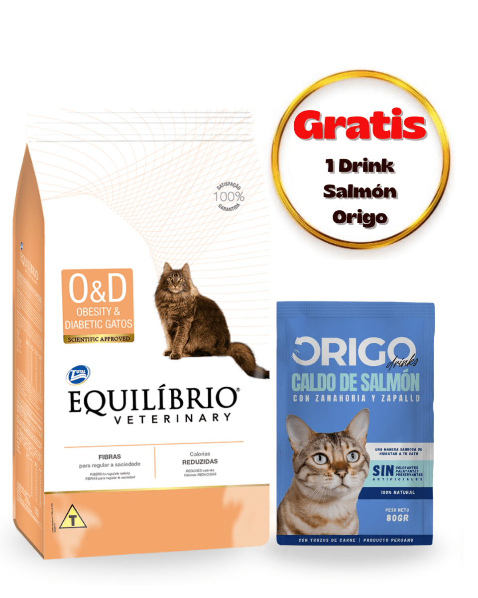 Equilibrio Veterinary Obesity & Diabetic Gatos 2kg - Promo drink1