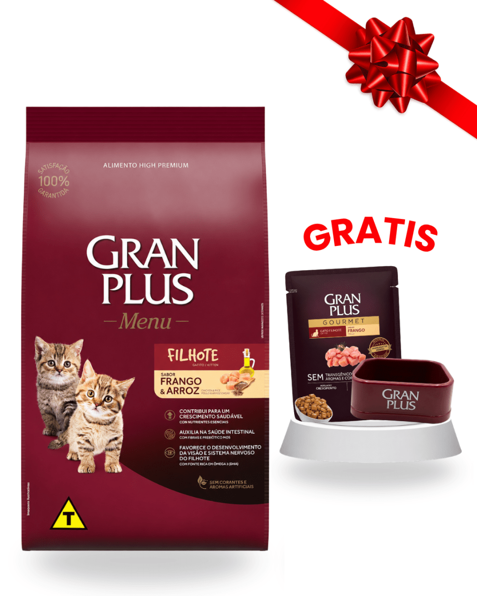 Gran Plus Gato adulto castrado carne & arroz 3kg - Súper pack1