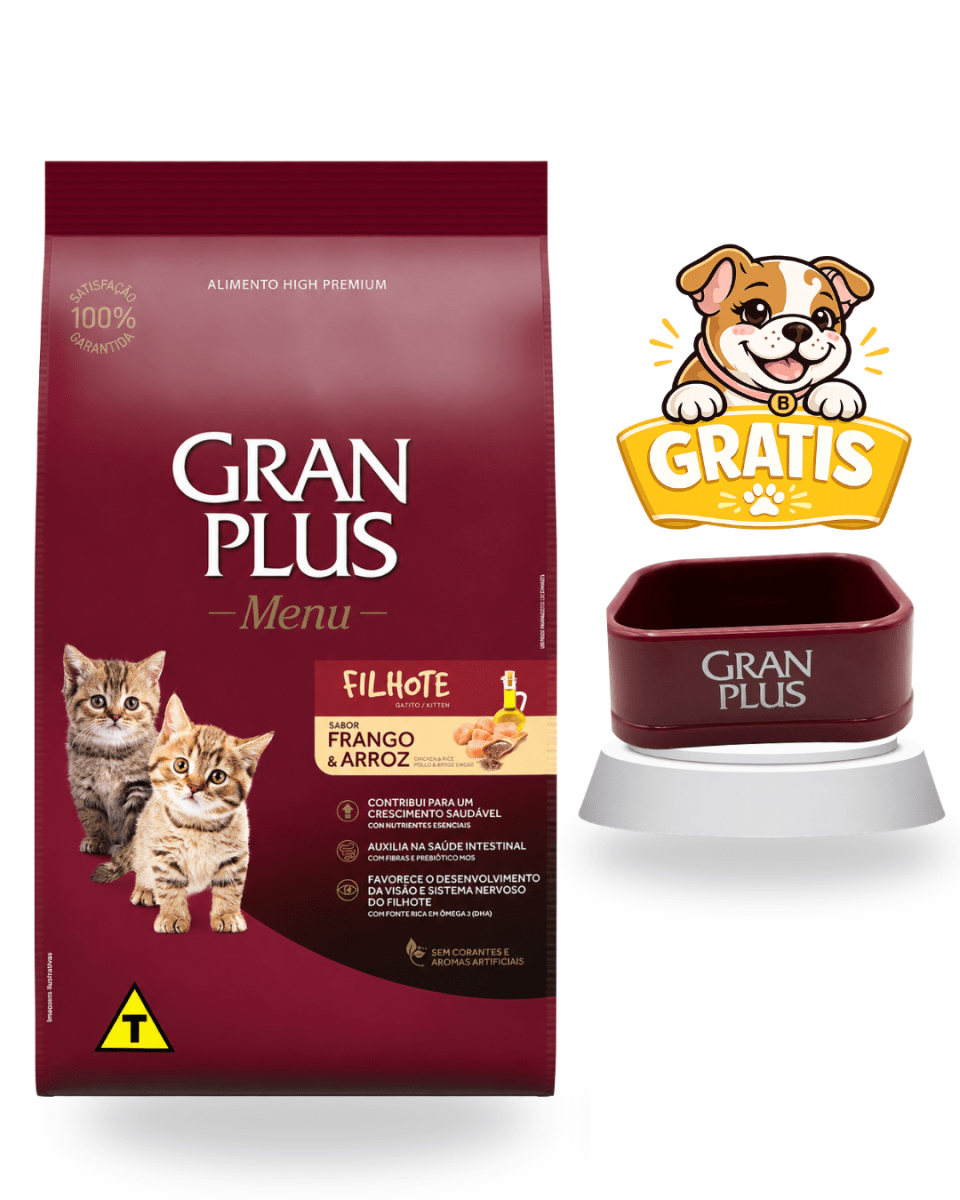 Gran Plus Gato Cachorro Pollo 1kg - Súper pack1