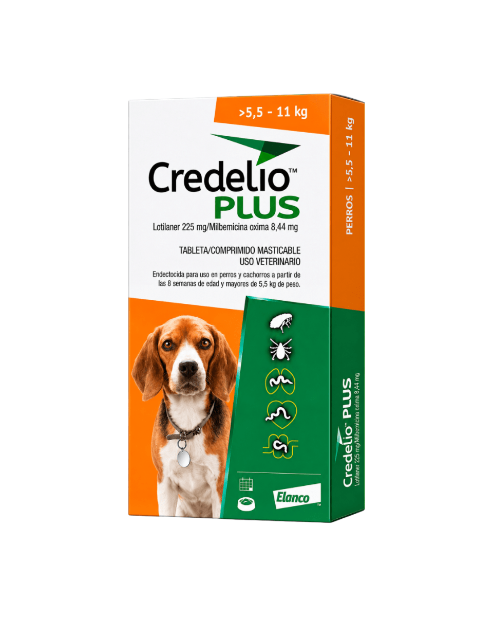 Credelio Plus Para Perros De 5.5 A 11kg (225 mg) x 3 Tabletas2