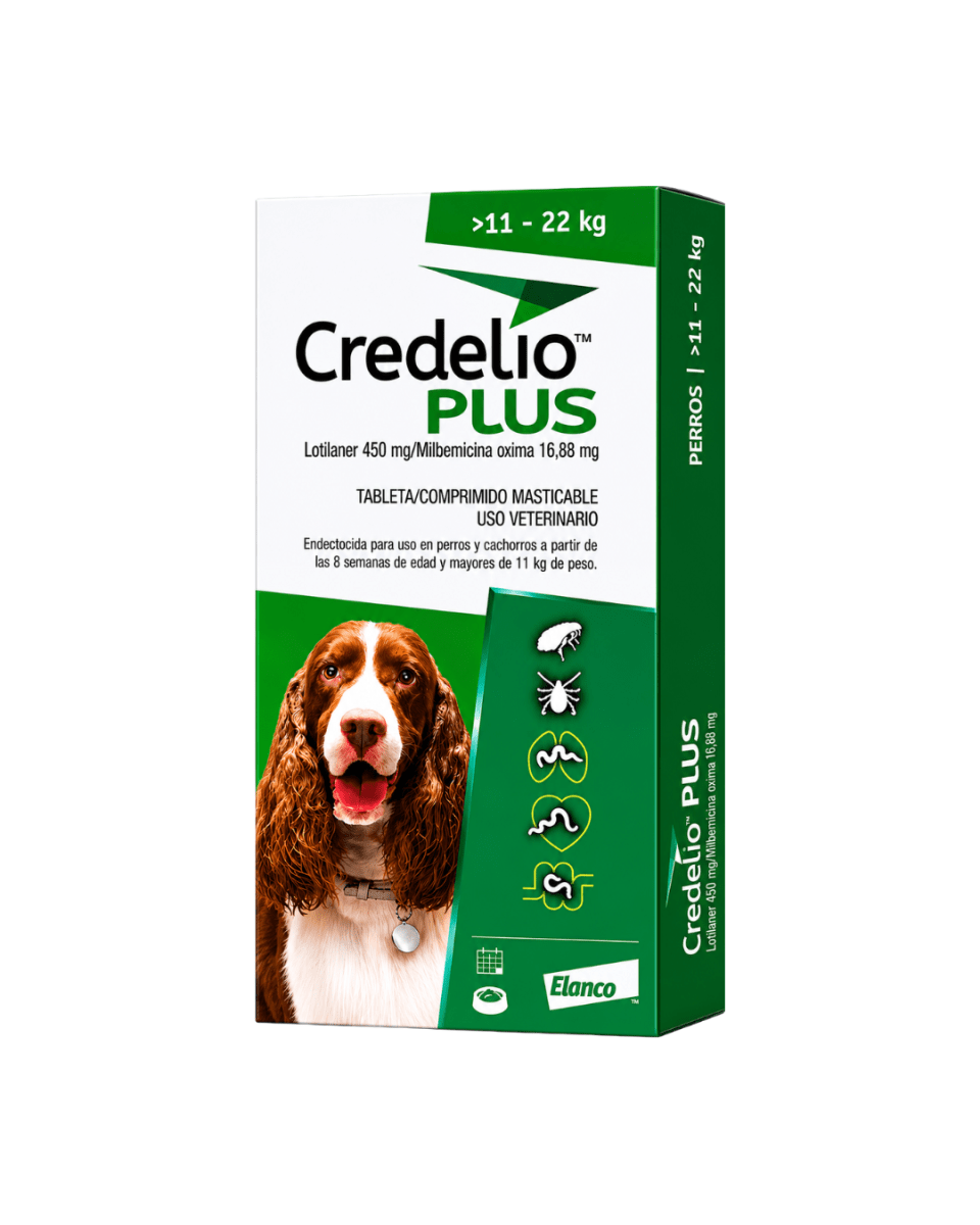 Credelio Plus Para Perros De 11 A 22kg (450 mg) X 1 Tableta2