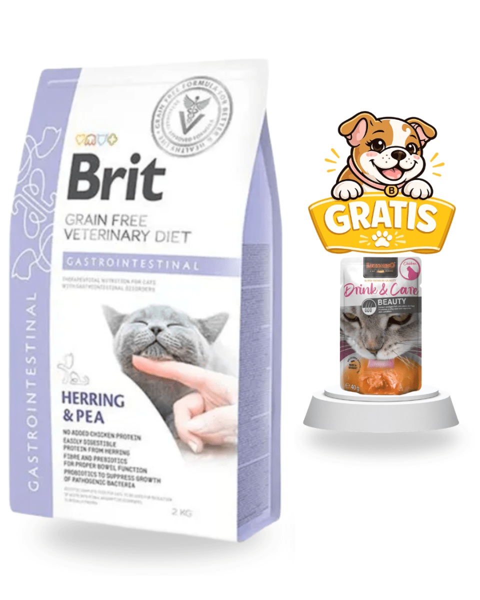 BRIT GF VET DIETS CAT GASTROINTESTINAL 2KG - Pack Cuidado1