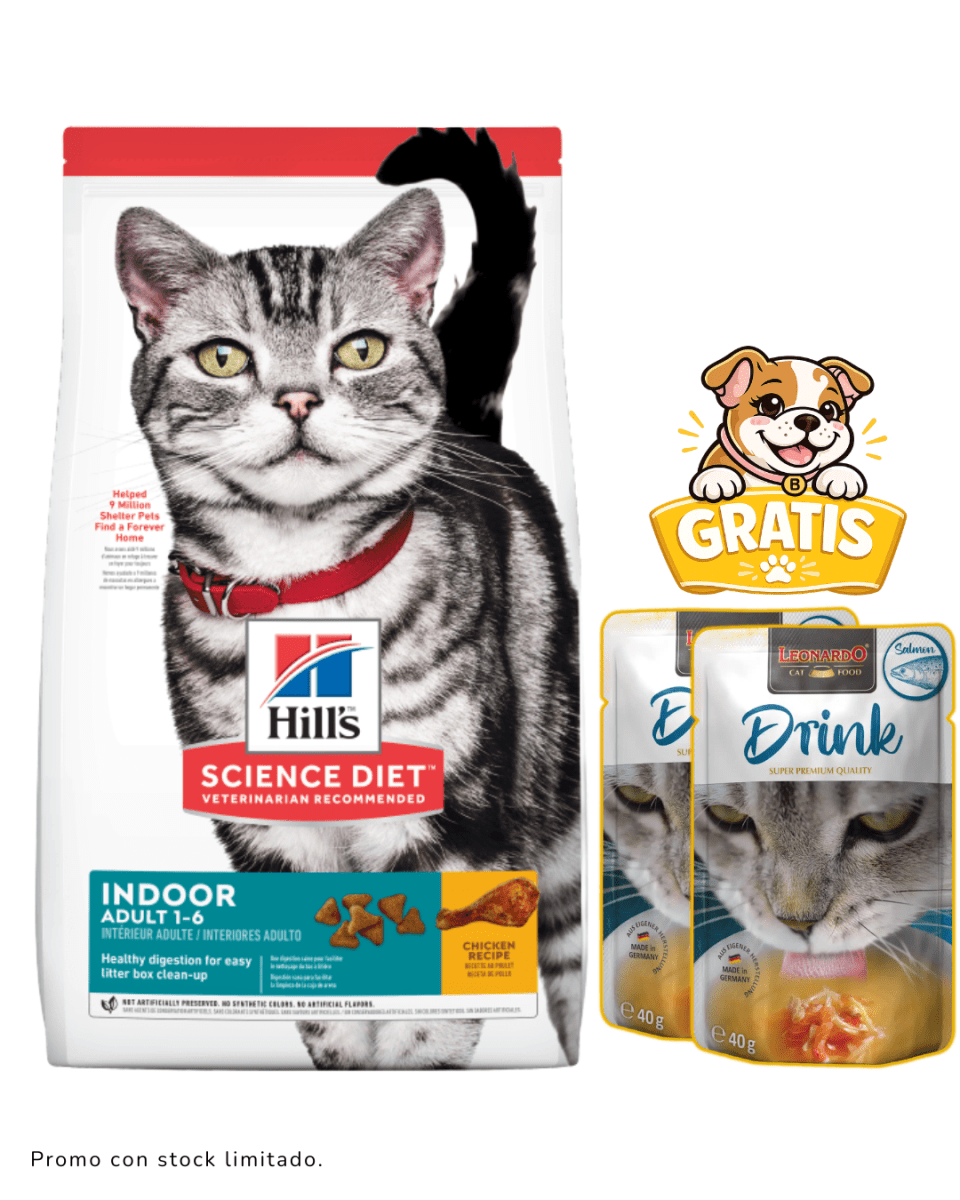 Hills SD Feline Indoor Adult 3.2kg + Drinks1