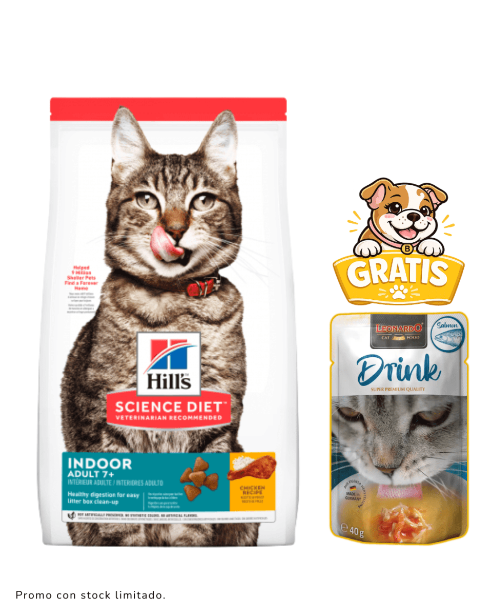 Hills SD Feline Indoor Adult 7+ 1.6 kg + drink1