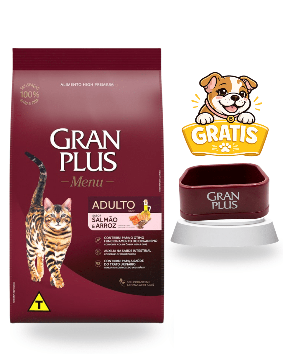 Gran Plus Gato Adulto Salmón & Arroz 3kg - Súper pack1