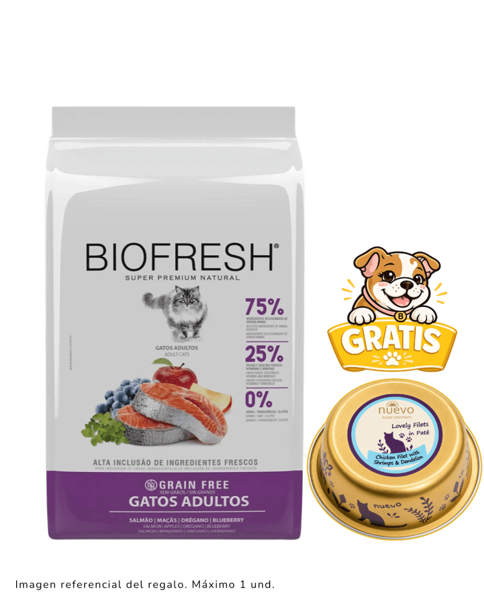 Biofresh GF Gato Adulto de Salmón 1.5kg + Paté1