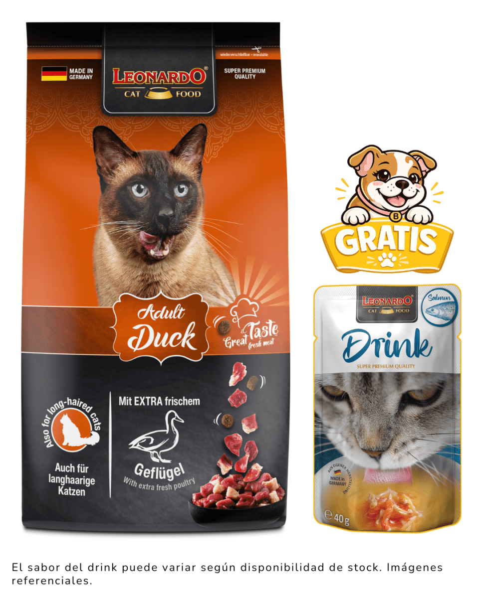 Leonardo Adulto Duck 7.5kg + 1 drink gratis1