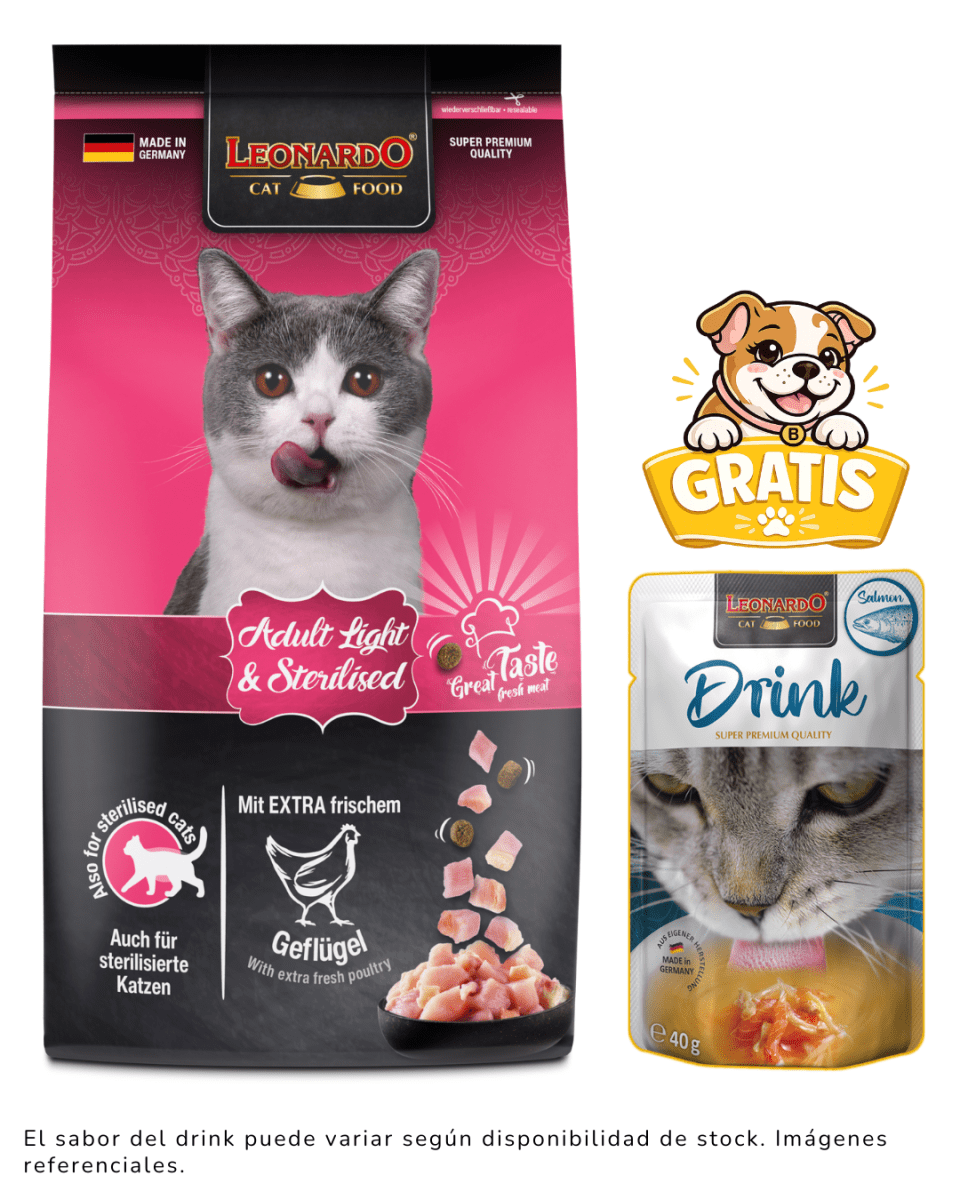 Leonardo Adulto Light 7.5kg + 1 drink gratis1
