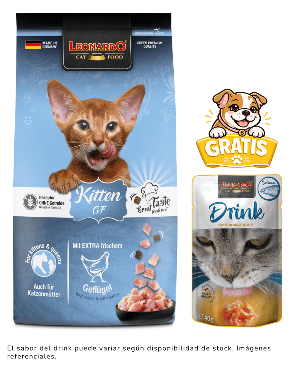 Leonardo Kitten GF 7.5kg + 1 drink gratis1