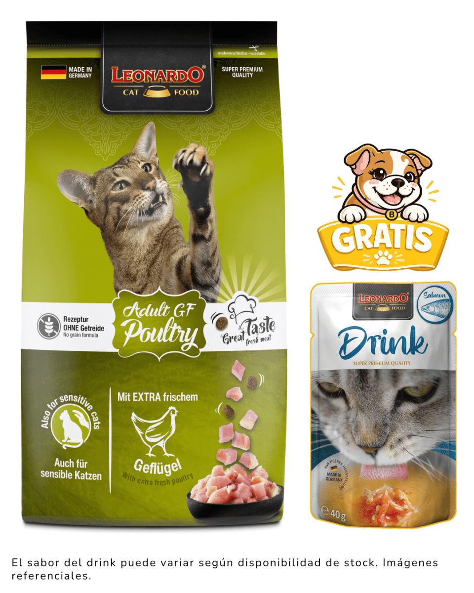 Leonardo GF Poultry 7.5kg + 1 drink gratis1