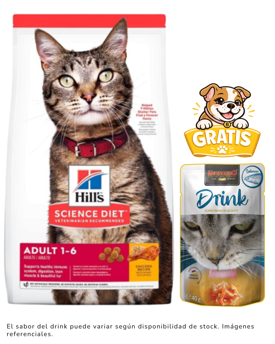 Hills SD Feline Adult Optimal Care 1.8kg + 1 drink gratis1