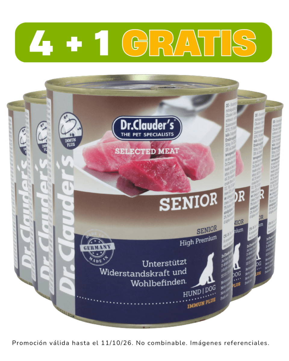 Dr Clauders Dog Senior (meat) 800gr promoción 4 + 1 gratis1