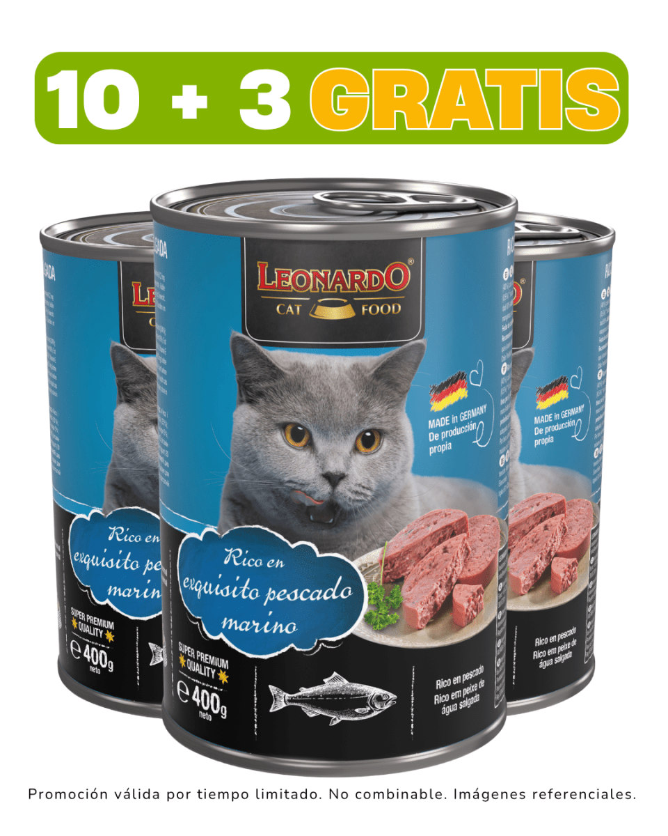 Leonardo Quality Selection Pescado - 400gr promoción 10 + 3 gratis1